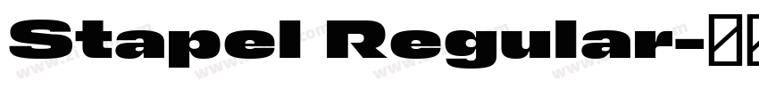 Stapel Regular字体转换